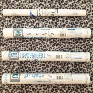 Clear Cover & Office Depot Transparent Self-Adhesive See-Thru Coverings, 4 Rolls